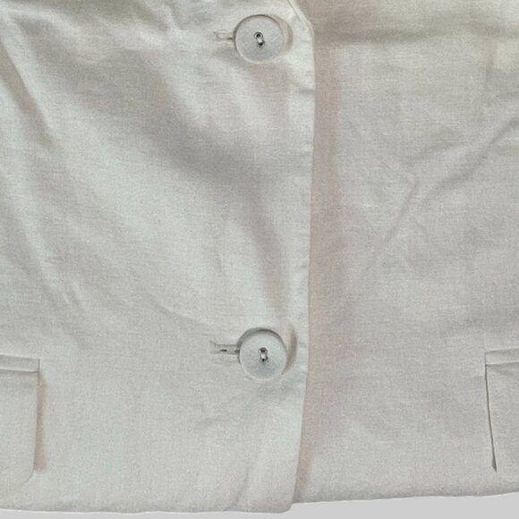 NEW Everlane The Oversized Linen Blazer Womens 16 Bone *Small Stain - Picture 10 of 13